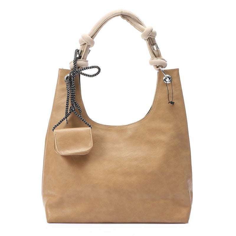 مستر.جو حقيبة يد كبيرة مع ملحق جيب - كافيه - Image 1