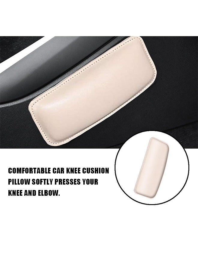 2 Pcs Universal Car Center Console Knee Cushion Soft Pad Car Knee Cushion Car Armrest Support Car Pillow Auto Knee Leg Elbow Pad Soft Arm Automotive Interior Accessories for Car (White) - Image 5