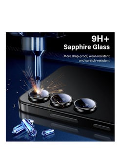 Generic Camera Lens Protector for Samsung Galaxy A05S/ A25 Accessories, 9H Tempered Glass Metal Individual Ring Camera Cover Screen Protector, Case Friendly, Anti Scratch - Black  - Image 4