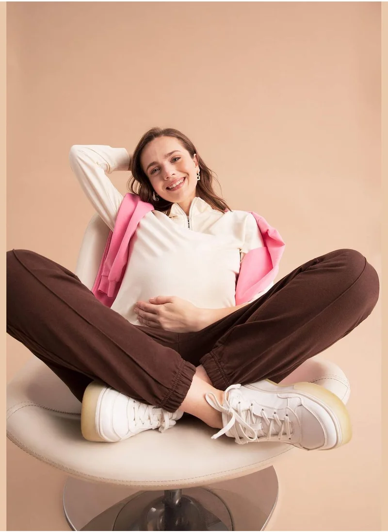 DeFacto Relax Fit Long Sleeve Maternity Sweatshirt