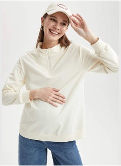 DeFacto Relax Fit Long Sleeve Maternity Sweatshirt  - Image 5