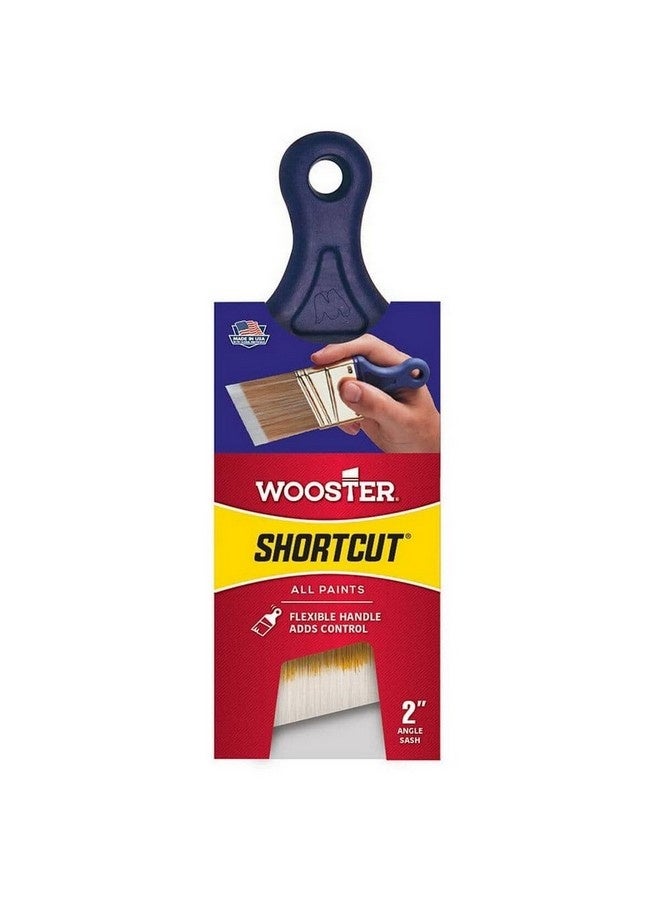 Wooster Shortcut Flexible Handle Angle Trim Paint Brush Multicolour 2 Inch 0Q32110020 - Image 1