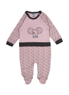Babies Basic 100% Cotton Printed Long Sleeves Jumpsuit/Romper/Sleepsuit With Feet Covering For Babies  - Image 1