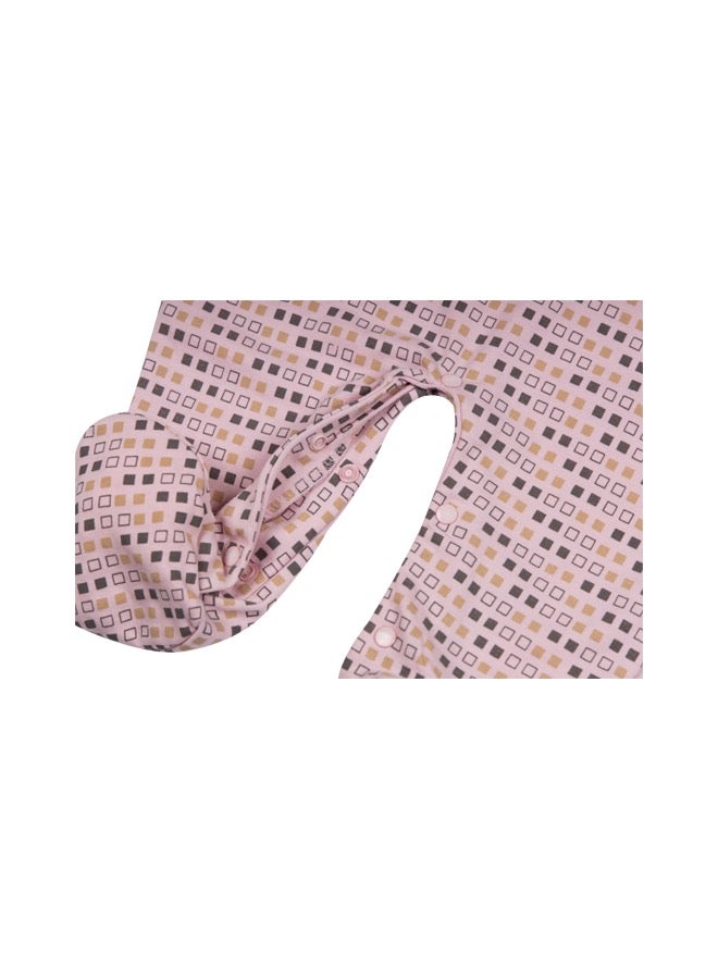 بابيز_بيسك ببيز بيسك 100٪ قطن مطبوع بأكمام طويلة بذلة / رومبر / بيجامة للأطفال - Image 3