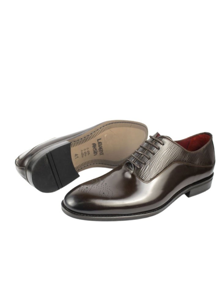 Levent Classic Genuine Leather 
Lace Up Shoes - Image 2