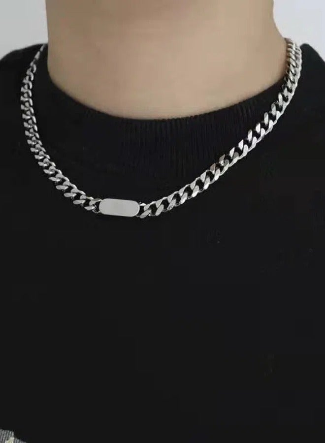 2 قطع سريعة نيكلاس و bracelet chain set cool sweater chain for men and women jewelry gift for lover and friend  - Image 2