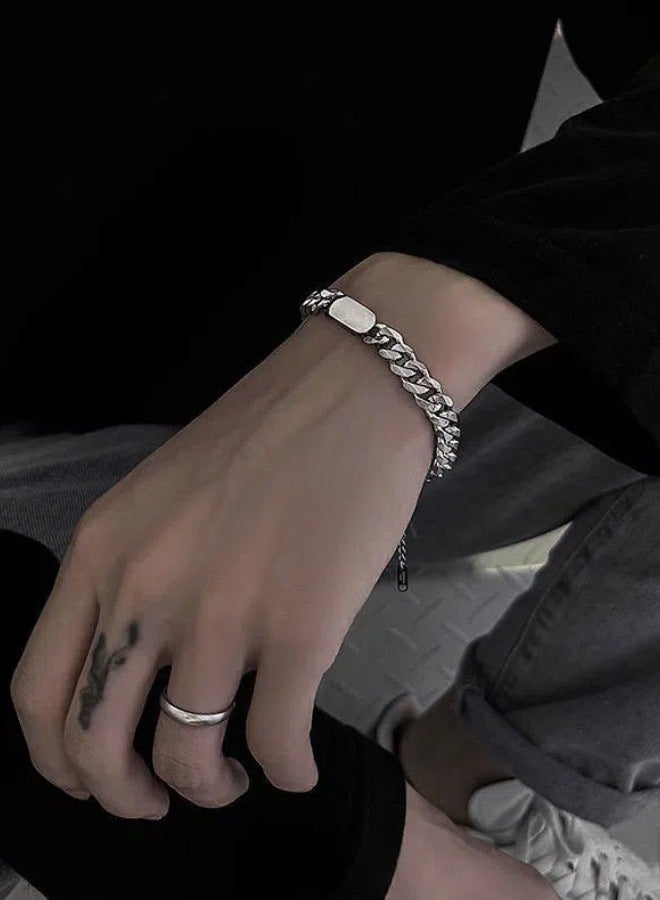 2 قطع سريعة نيكلاس و bracelet chain set cool sweater chain for men and women jewelry gift for lover and friend  - Image 3