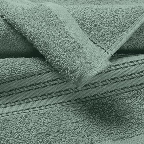 BOUTIQUO 100% Cotton Bath Towel, Compact Quickdry Lightweight Soft & Highly Absorbent Bath Towel for Men/Women, Ideal for Everyday use, Towels for Bath Large Size - Jade - Image 5