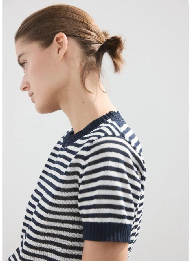 Mango  Crop striped sweater for Women | Best Price UAE