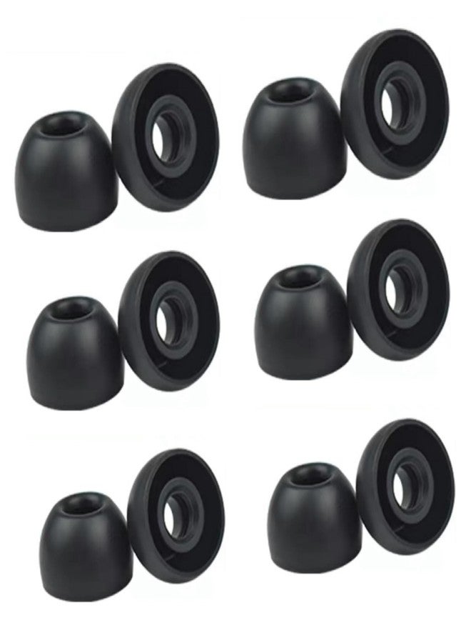 Wiki VALLEY 6 Pairs Replacement Silicone Earbuds Tips for Beats Fit Pro & Beats Studio Buds, 3 Sizes (S/M/L) - Soft Comfortable Noise Reduction Eartips for Beats Earbuds Replacement Tips, Fit in Case (Black) - Image 2