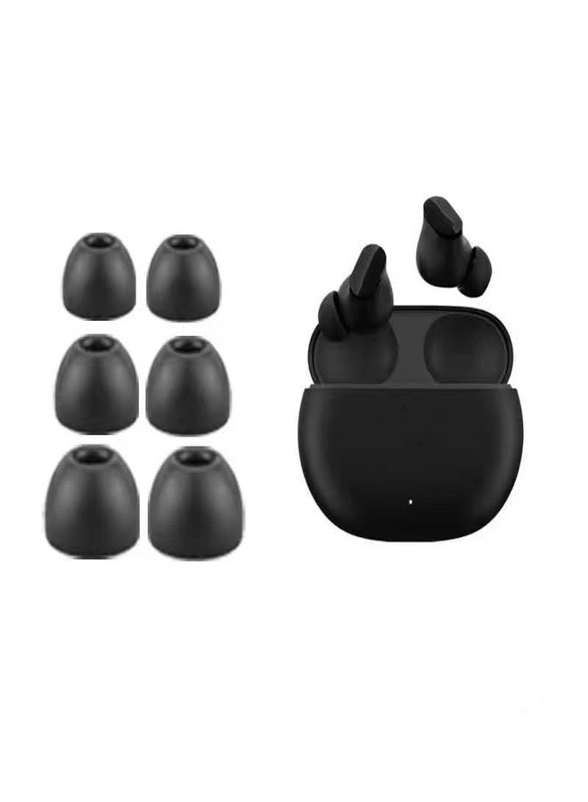 Wiki VALLEY 6 Pairs Replacement Silicone Earbuds Tips for Beats Fit Pro & Beats Studio Buds, 3 Sizes (S/M/L) - Soft Comfortable Noise Reduction Eartips for Beats Earbuds Replacement Tips, Fit in Case (Black) - Image 4