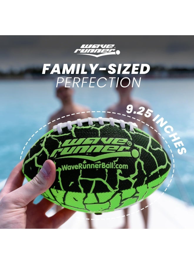 Wave Runner Grip It, Size 9.25in - Water Football, Beach Toys, Kids Outdoor Games for Summer | Pool Toys Football - Special Grip Pattern, Double Laced, Lightweight, All Weather Fun Water Toy Color: Random Color - Image 4