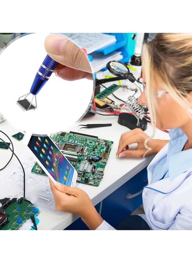 KASTWAVE Stainless Steel Tweezers Precision Tweezers Set, for Electronics Laboratory Work Jewelry-Making Craft Soldering Etc - Image 5