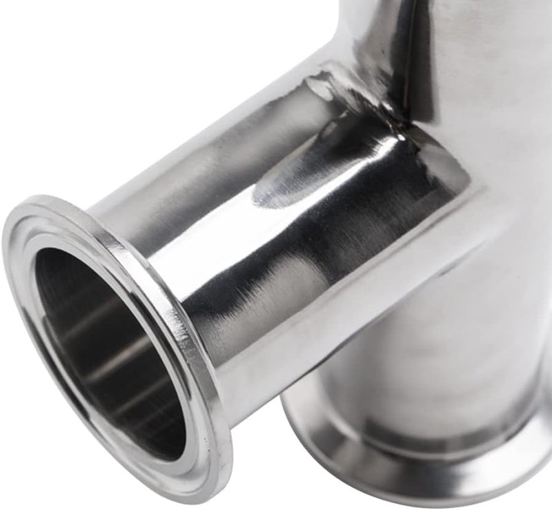 beduan 1.5" Tri Clamp Tee 3 Way Stainless Steel Sanitary Fitting (32mm Pipe OD) - Image 3