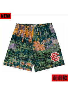 Generic EE Mesh Quick-Dry Breathable Casual Running Shorts Green  - Image 1