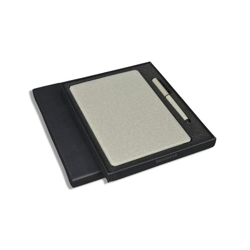 SANTHOME Sustainable A5 Notebook and Pen Gift Set - Image 1