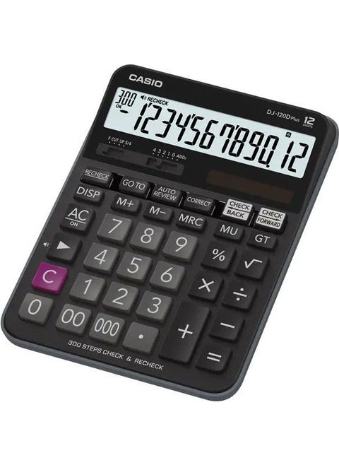 Casio DJ-120D Plus 12 Digit Calculator with 300 Steps Checking Feature