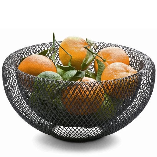 Philippi Bendable Mesh Fruit Bowl Decorative Fruit Basket for Fruits & Vegetables - Metal Bowl for Kitchen Counter Dining Room Table Office, 10' (Black) - Image 5