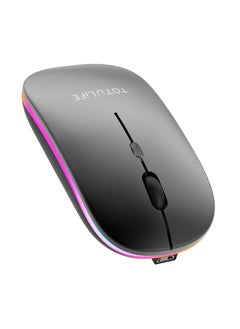 Totulife Rechargeable Wireless Mouse Duo Bluetooth/2.4GHz - Black  - Image 3