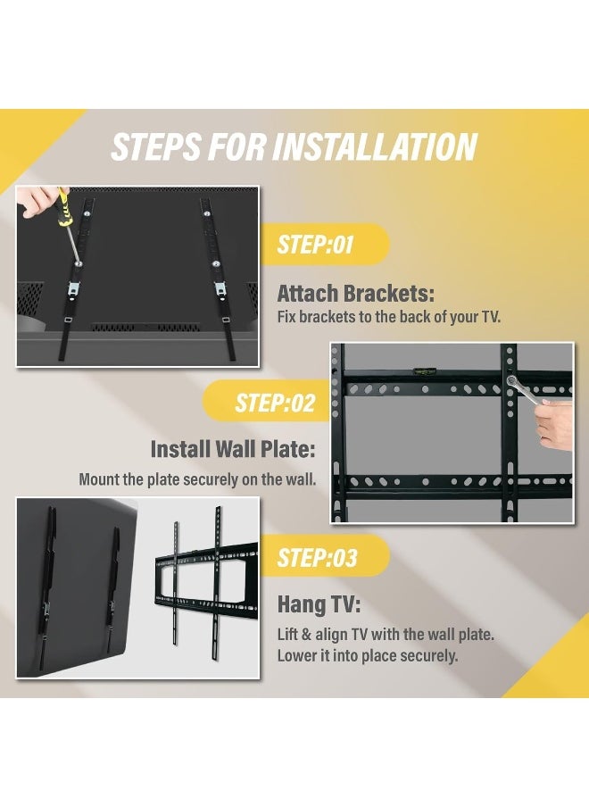 Biella Biella 24inch To 65inch TV Wall Mount Bracket For Flat Screen LED LCD TVâ€™s  - Image 3
