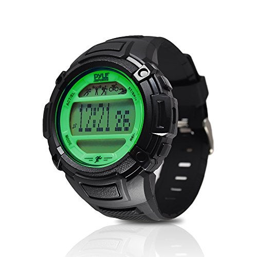 Pyle Digital Multifunction Sports Wrist Watch - Smart Fit Classic Men Women Sport Running Training Fitness Gear Tracker w/ Sleep Monitor, Pedometer, Alarm, Stopwatch, Backlight - Pyle PAST44GN (Green) - Image 5