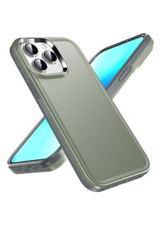 Generic Case Cover For iPhone 13 Pro Double Solid Color Armor Phone Case Grey 