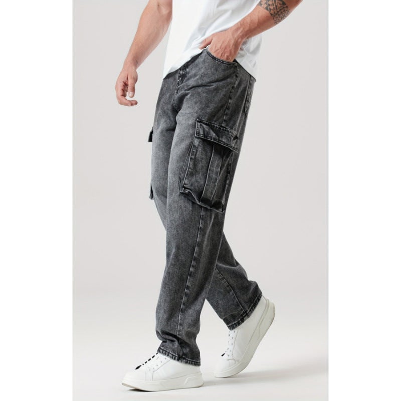 Unisex Casual Daily Denim Jeans - Image 3