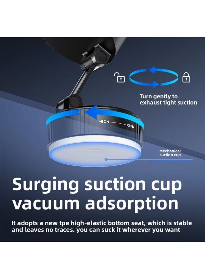 BSON حامل هاتف مغناطيسي إيكو مع مكبر صوت - 2 في 1 متوافق مع MagSafe مع قاعدة شفط فراغ، دوران 180° واستخدام بدون يدين للمكتب، لوحة القيادة، السطح أو جانب السرير - Image 5