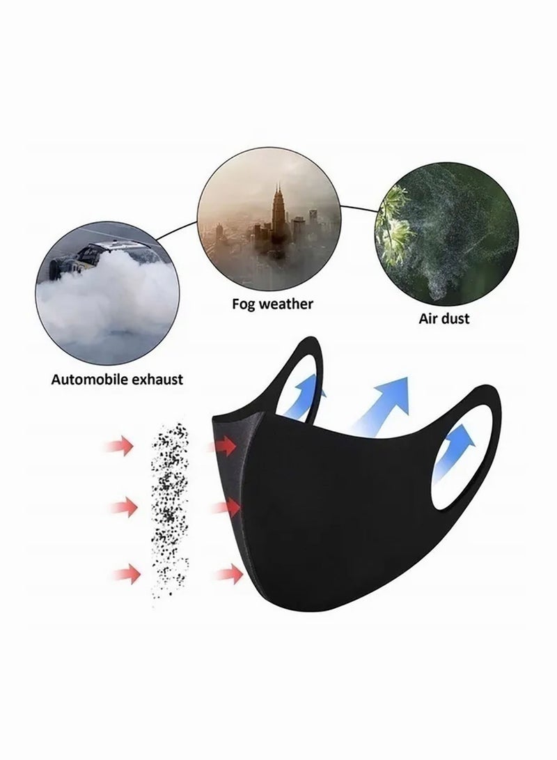 Generic 4Pcs Reusable Dust Respiratory Face Mask Suitable for Cycling Camping Travelling Sports  - Image 5