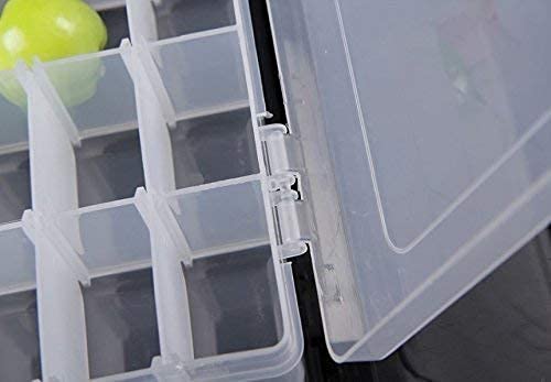 Kexes Wokqixak Single Layer 36 Compartment Plastic Transparent Jewelry Medicine Makeup Storage Box Multipurpose Portable Jewelry Box Accessories For Earrings Ring Storage Box - Image 2