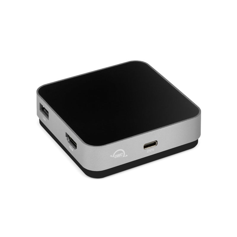 OWC Travel Dock USB C Docking Station, 4k Resolution Universal Laptop Docking Station with Charging 100W, Thunderbolt 3, HDMI 2.0, and SD Card, 5 Ports of Connectivity, Space Grey - Image 1