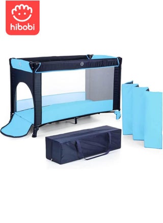 Portable Play Yard with Carry Bag and Shoulder Strap, Blue - pzsku/Z17D43FC0369AC6C19C1DZ/45/1745739456/fc300677-da8e-4ce2-892f-ec072c6b501c
