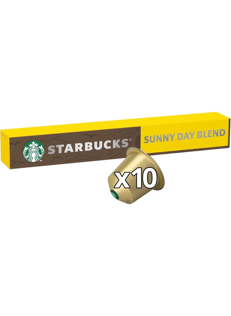 ستاربكس كبسولات قهوة ستاربكس صَنِي داي بليند (Sunny Day Blend) لونغو - لنسبريسو - كثافة 5 - عبوة 10 كبسولات - Image 2