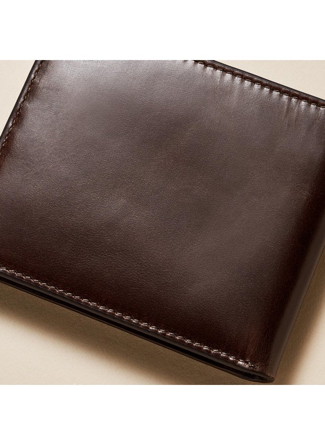 FOSSIL Fossil Men's Derrick Leather RFID-Blocking Bifold with Flip ID Wallet, Dark Brown, (Model: ML3681201)  - Image 5
