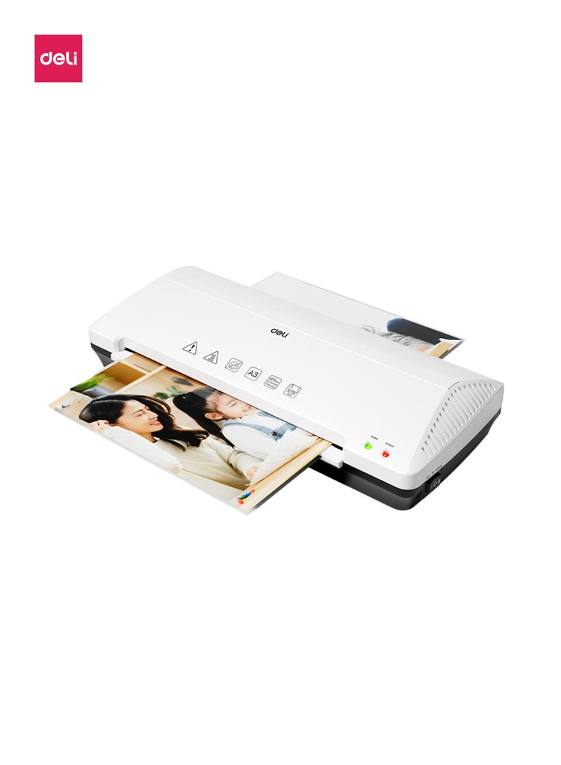 Deli T105 A3 Hot & Cold Laminator Machine, 70–125 Mic, Fast Preheating, 250mm/min Speed - Image 1