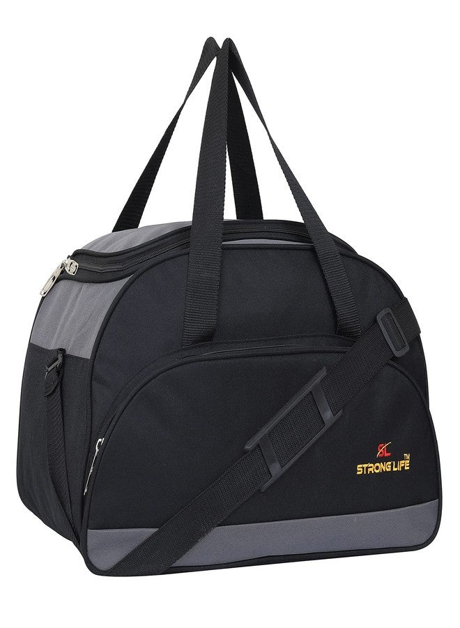 Strong Life Cabin Size 48 Cm Polyester Travel Duffle Bag For Men And Women (35 L) (Black), 22 cm - Image 1