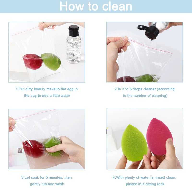 Scartink 12 Pieces Professional Makeup Sponge Set,Latex Free Flawless Soft Setting Face Puffs,Multicolor Beauty Sponge Blender Cosmetic Applicator for Powder,Liquid,Facial Makeup Tools - Image 5