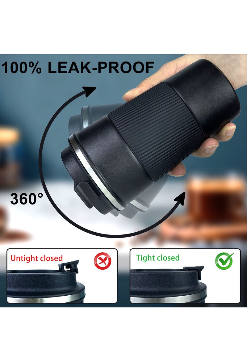 ROEIEIS Stainless Steel Vacuum Insulated Tumbler, Travel Coffee Mug Spill Proof with Lid, Thermos Cup, Reusable Coffee Cup for Hot and Cold - Image 3