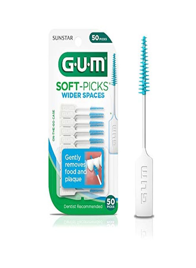 Gum Soft-Picks Wider Spaces Dental Picks, 50 Count (Pack Of 6) - Image 1