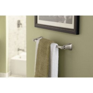 Moen YB5424WR Kingsley 24-Inch Bathroom Single Towel Bar, Wrought Iron - Image 3