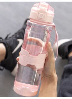 TYCOM Water Bottle 1L Leak-Proof Drink Bottle Gym Bottle with Protein Shaker Flip Top Lid & Removable Strainer Sport Bottle for Fitness Cycling Gym Camping Sports  - Image 1