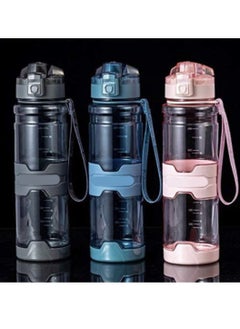 TYCOM Water Bottle 1L Leak-Proof Drink Bottle Gym Bottle with Protein Shaker Flip Top Lid & Removable Strainer Sport Bottle for Fitness Cycling Gym Camping Sports  - Image 3