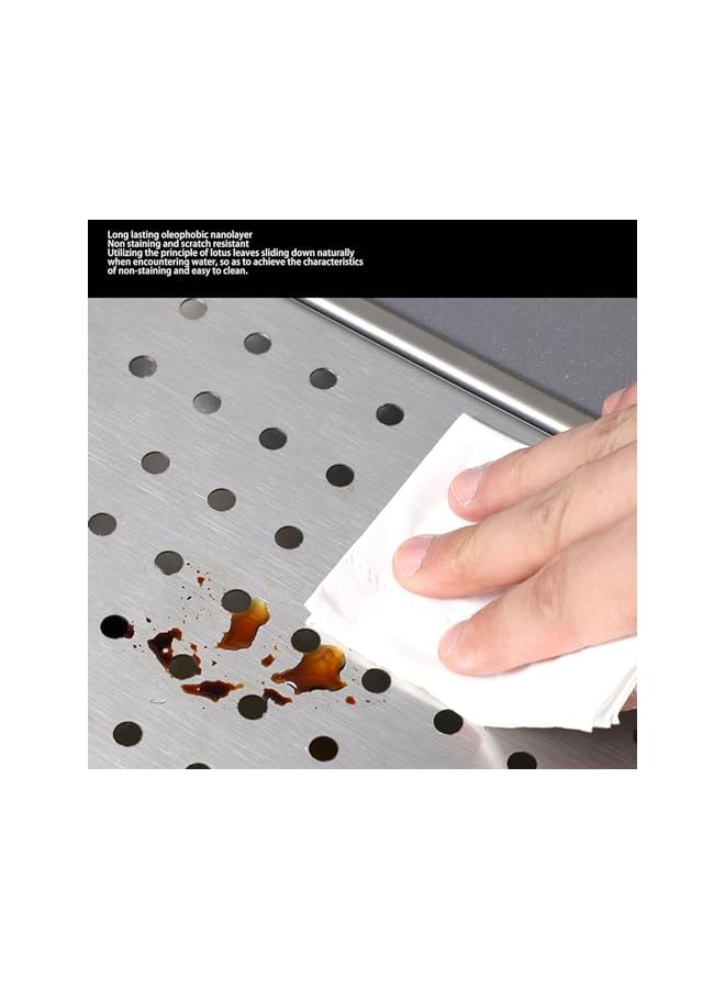 Pitcher Rinser, Stainless Steel Automatic Cup Washer Glass Rinser, High Pressure Cup Washing Equipment with Drain Drip Tray for Home Coffee Shop Bar, 12.8 X 6.9 Inches - Image 5