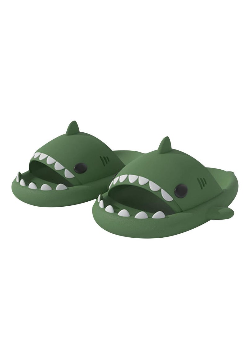 سمك القرش النعال الصيف ترقية لطيف الكرتون النعال سمك القرش للرجال والنساء غير زلق ضوء النعال النعال النعال النعال الصنادل الشاطئ عارضة محايدة - Image 1