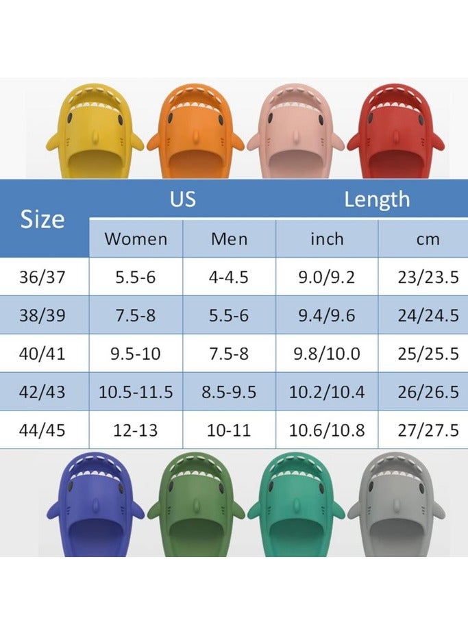سمك القرش النعال الصيف ترقية لطيف الكرتون النعال سمك القرش للرجال والنساء غير زلق ضوء النعال النعال النعال النعال الصنادل الشاطئ عارضة محايدة - Image 2