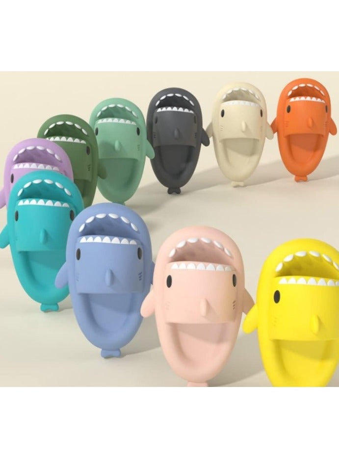 سمك القرش النعال الصيف ترقية لطيف الكرتون النعال سمك القرش للرجال والنساء غير زلق ضوء النعال النعال النعال النعال الصنادل الشاطئ عارضة محايدة - Image 3