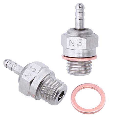 Hobbypark 2pcs 70117 Duty Glow Plug #3 N3 Hot Spark Nitro Engine Parts Replace OS 8 For Traxxas Kyosho HSP HPI Redcat 1/8 1:10th RC Car Truck Buggy - Image 1