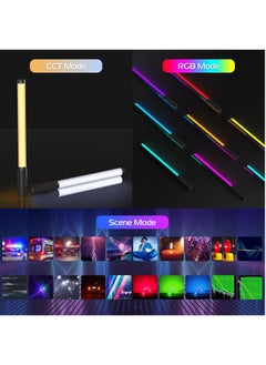 Ulanzi ULANZI VL119 Handheld Light Wand 360° RGB LED Video Light for Photography 2600mAh Rechargeable Tube Light for Video Shooting 2500 to 9000K Dimmable Camera Light with LCD  - Image 2