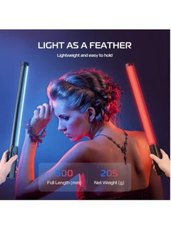 Ulanzi ULANZI VL119 Handheld Light Wand 360° RGB LED Video Light for Photography 2600mAh Rechargeable Tube Light for Video Shooting 2500 to 9000K Dimmable Camera Light with LCD  - Image 4