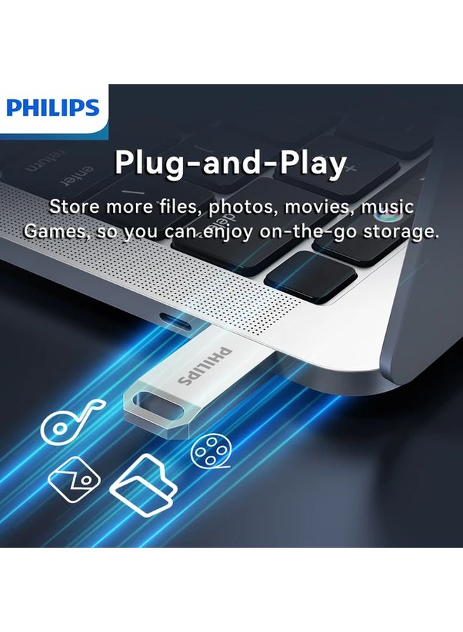 Philips USB Flash Drive 128GB High Speed Data Storage For Computers And Smart Devices - Image 3